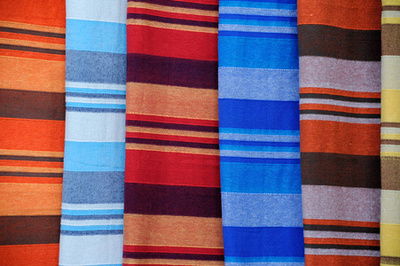 粉白條紋 為家庭注入溫柔與活力的有圖案棉紡織品