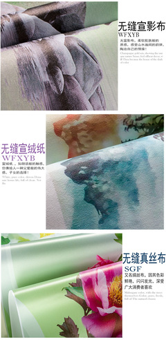 家裝墻紙與無縫壁紙 打造客廳裝修主材首選，電視背景墻大型墻布壁畫生產(chǎn)廠家解析